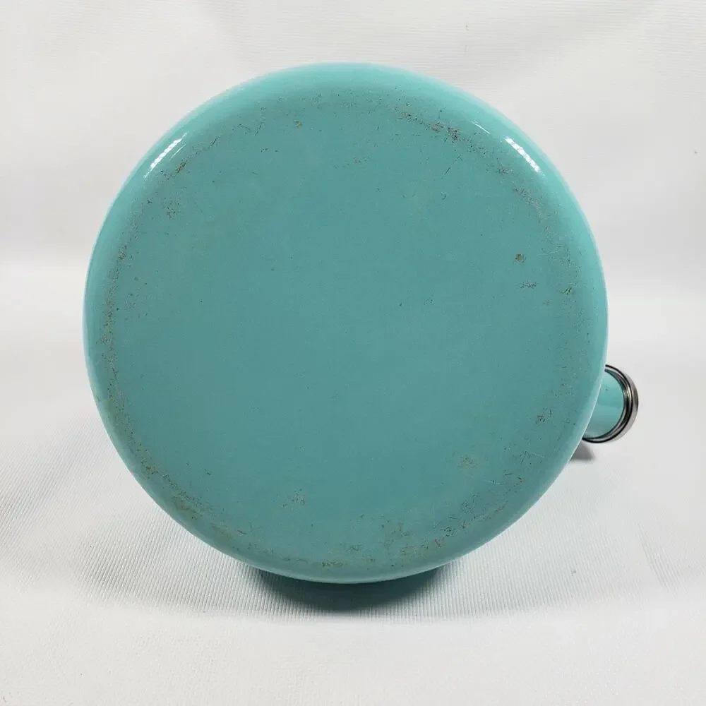 Chantal Classic Whistling Stove Top Hot Water Kettle Aqua Teal Blue Enamel Cute